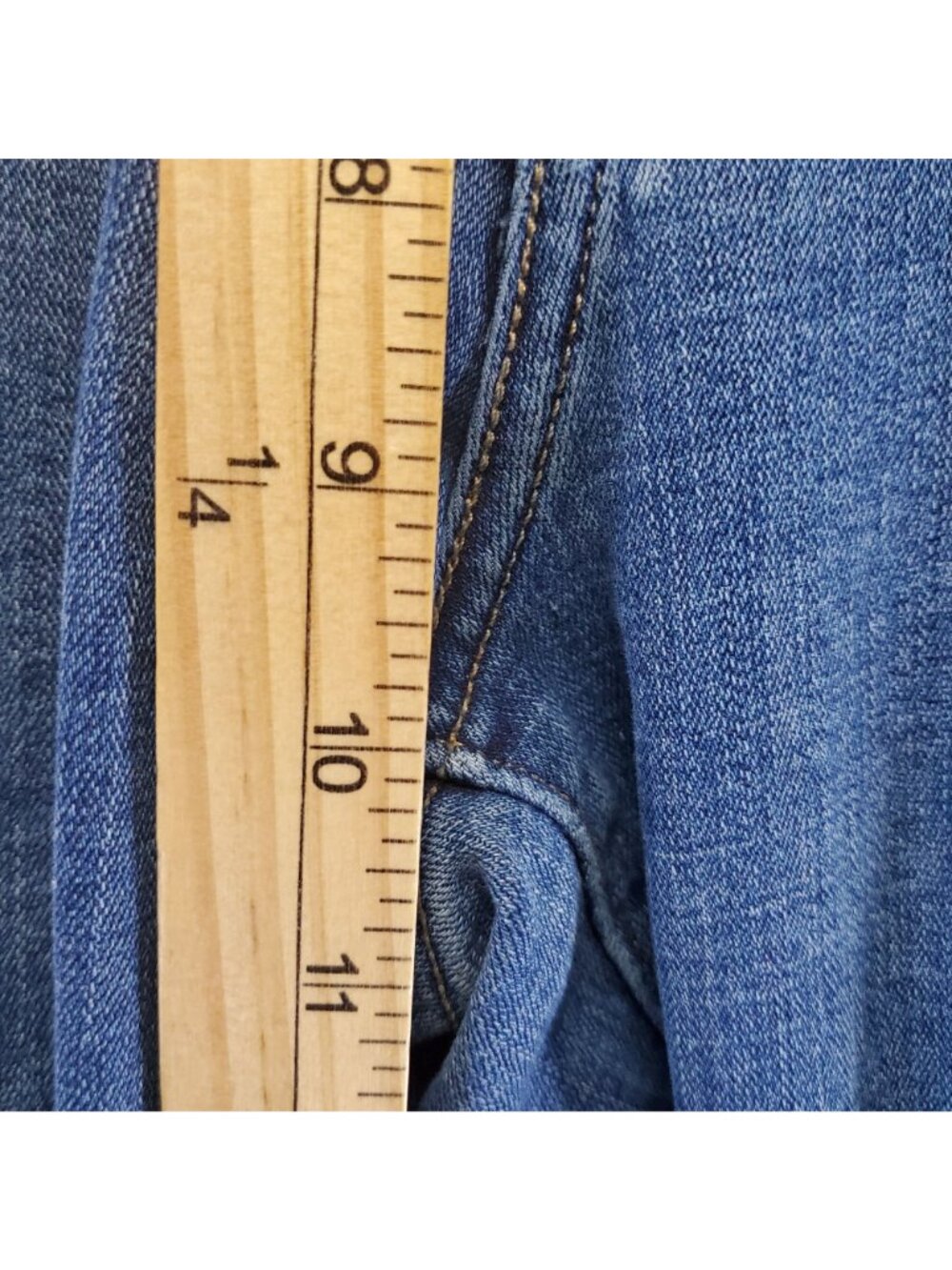 Levis Jeans Womens Size 16 Blue 505 Straight Stretch Denim Classic - Picture 7 of 13
